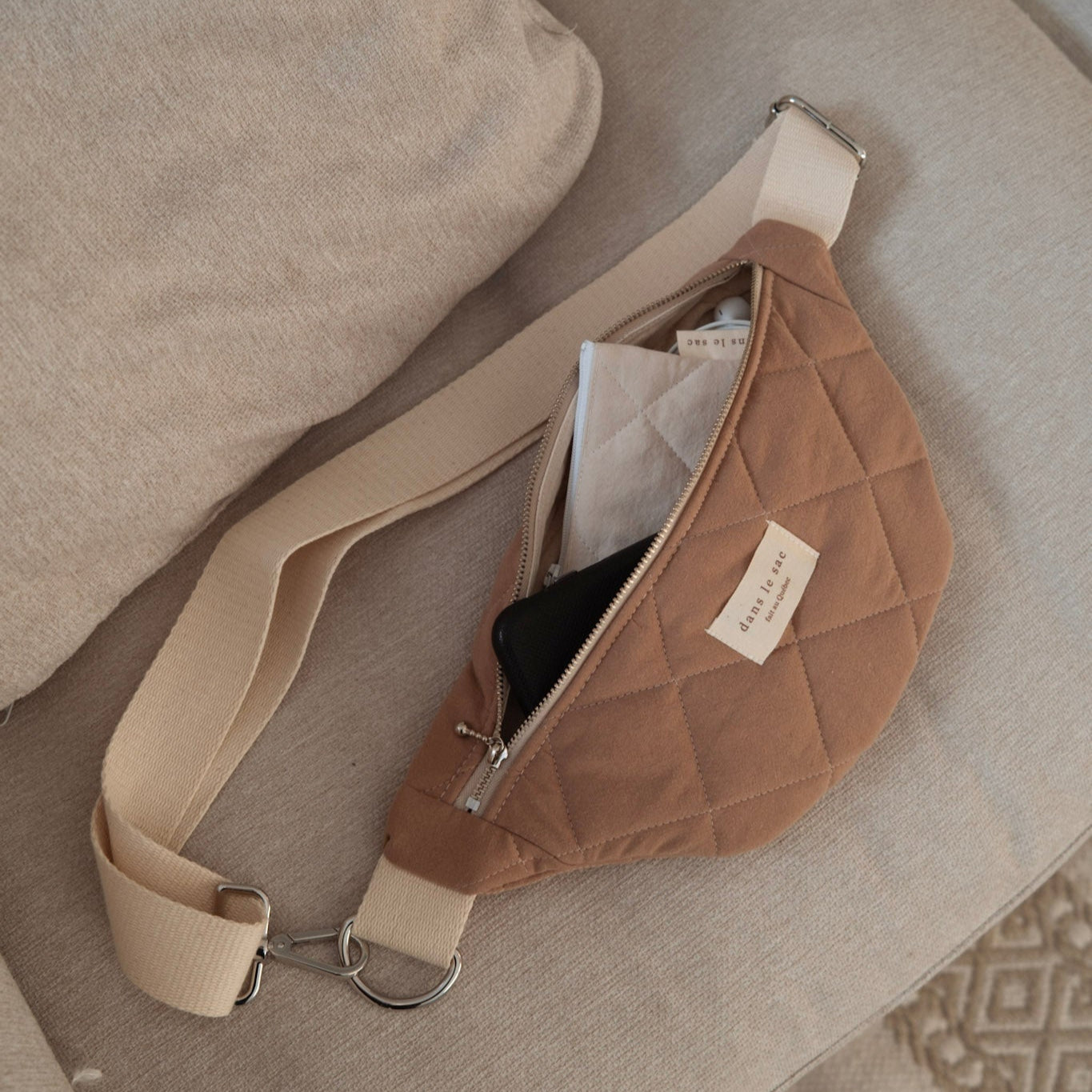 Sac banane matelassé