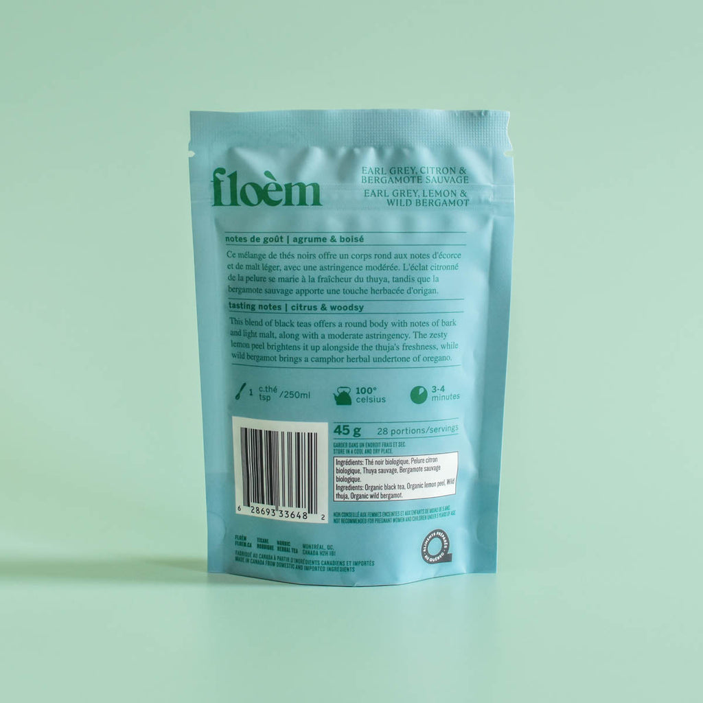 Thé en vrac - Thé noir Earl Grey, Citron & Bergamote sauvage